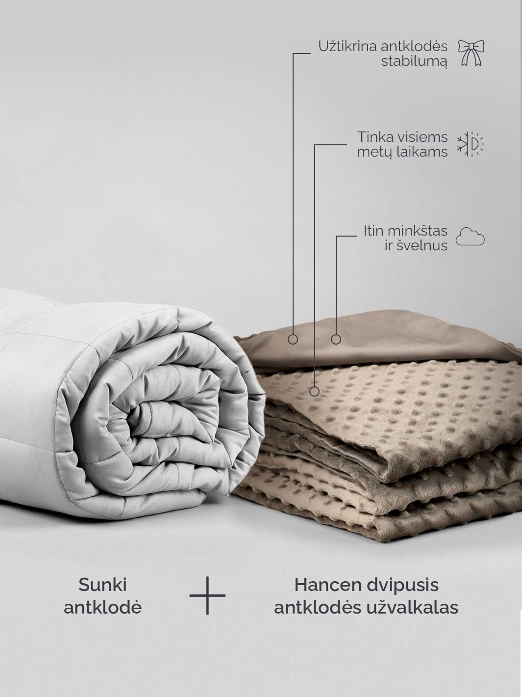 HANCEN® vėsinanti sunki antklodė